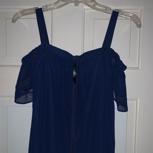 Navy blue mini dress